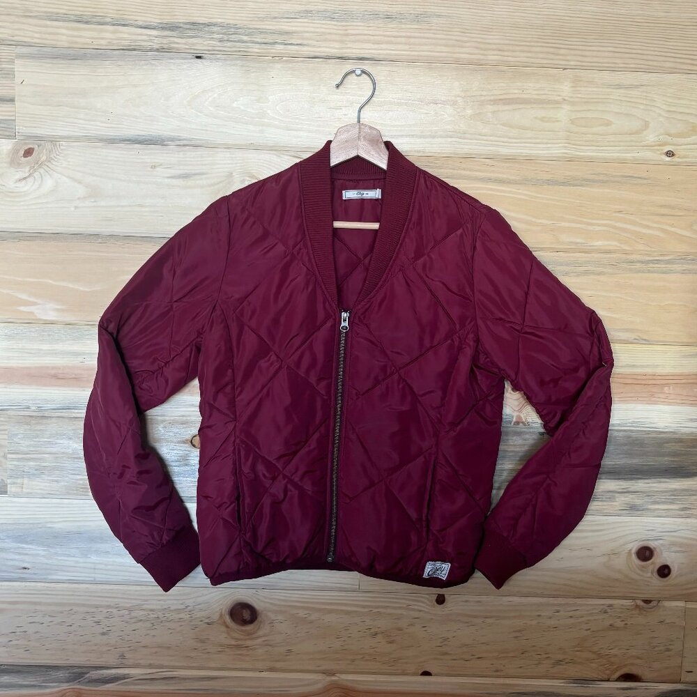Obey Quilted Light weight Bomber Jacket - Just like new